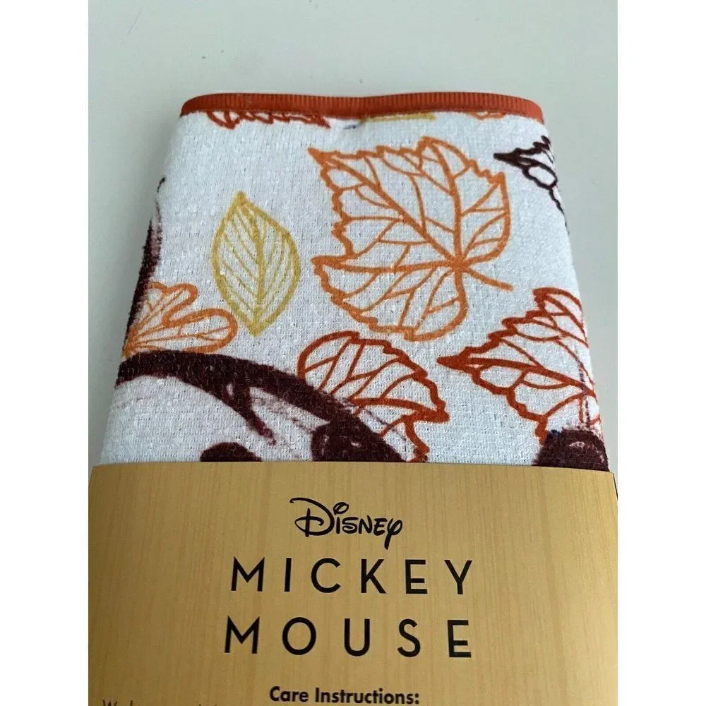 Disney Mickey Mouse Autumn Fall‎ Leaves Drying Mat 16”x18” NEW